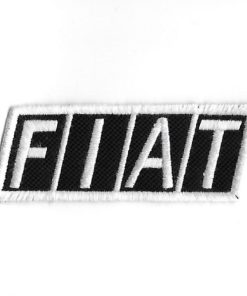 Embroidered Badge - Patch Sew On 88Mmx32Mm Fiat Logo 1968 Embroidered Patch Badge Applique Iron on
