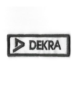 Embroidered Badge - Patch Sew On 69Mmx24Mm Dekra Embroidered Patch Badge Applique Iron on