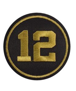 7X7 Nº 12 Lotus Jps Senna Embroidered Patch Badge Applique Iron on