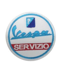 8X8 Vespa Servizio Embroidered Patch Badge Applique Iron on