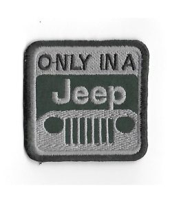 Embroidered Badge - Patch Sew On 61Mmx61Mm Only In A Jeep Embroidered Patch Badge Applique Iron on