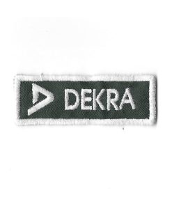 Embroidered Badge - Patch Sew On 69Mmx24Mm Dekra Embroidered Patch Badge Applique Iron on