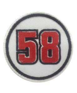 7X7 Marco Simoncelli 58 Supersic Embroidered Patch Badge Applique Iron on