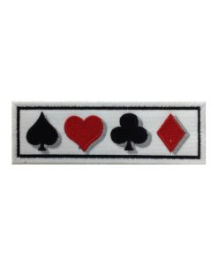 13X4 Poker Embroidered Patch Badge Applique Iron on