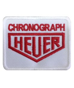 8X6 Heuer Chronograph Tag Embroidered Patch Badge Applique Iron on
