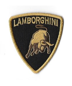 Embroidered Badge - Patch Sew On 72Mmx63Mm Lamborghini Embroidered Patch Badge Applique Iron on
