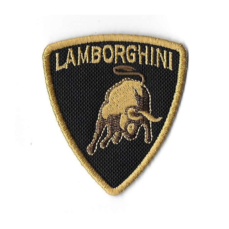 Embroidered Badge - Patch Sew On 72Mmx63Mm Lamborghini Embroidered Patch Badge Applique Iron on