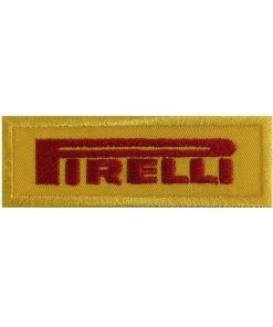 8X3 Pirelli Yellow Embroidered Patch Badge Applique Iron on