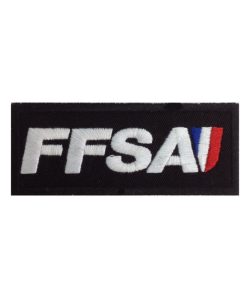 10X4 Ffsa Fédération Française Sport Automobile Embroidered Patch Badge Applique Iron on