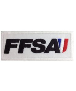 10X4 Ffsa Fédération Française Sport Automobile Embroidered Patch Badge Applique Iron on