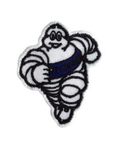 9X7 Michelin Bibendum Royal Blue Embroidered Patch Badge Applique Iron on