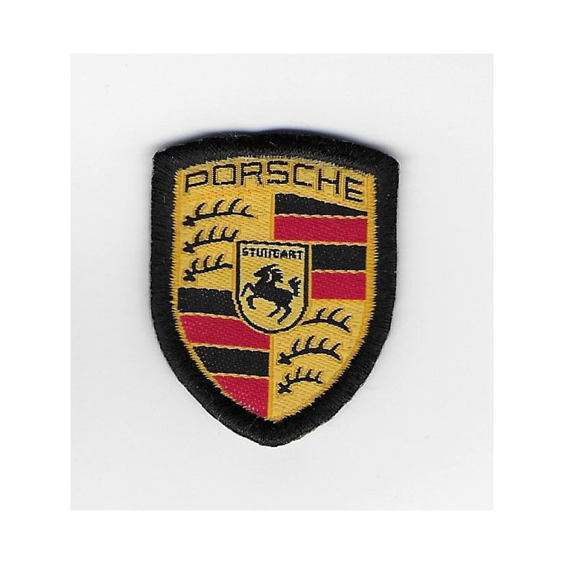 4X3 Porsche Gold Embroidered Patch Badge Applique Iron on