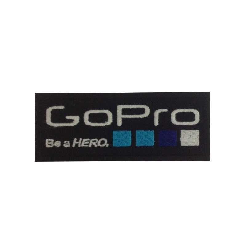 10X4 Gopro Be A Hero Go Pro Embroidered Patch Badge Applique Iron on