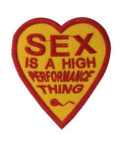 7X8 Sex Is A High Performance Thing James Hunt Heart Embroidered Patch Badge Applique Iron on