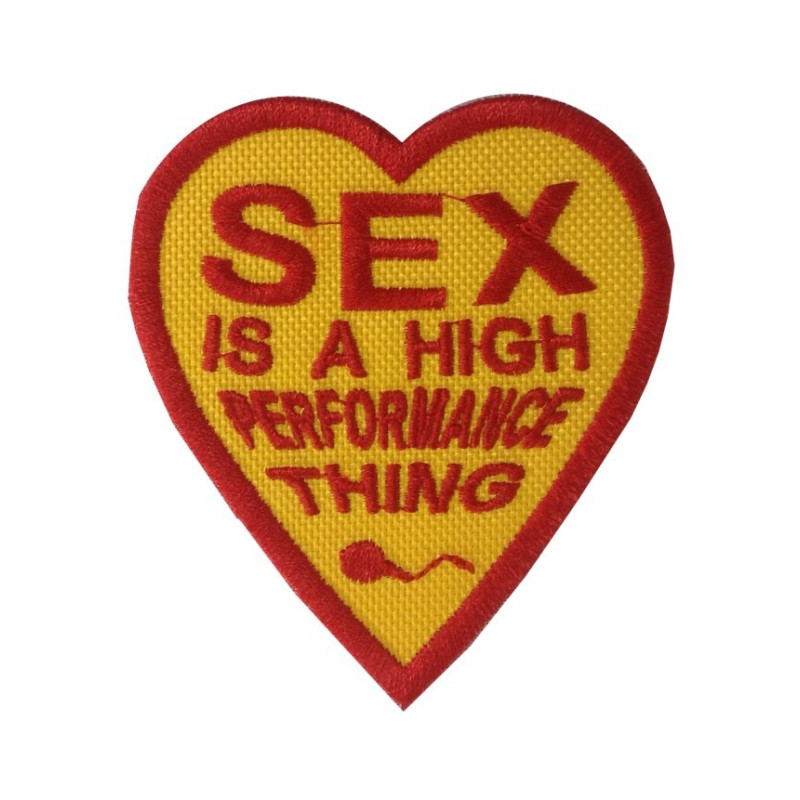 7X8 Sex Is A High Performance Thing James Hunt Heart Embroidered Patch Badge Applique Iron on