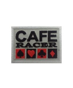 8X6 Cafe Racer Embroidered Patch Badge Applique Iron on