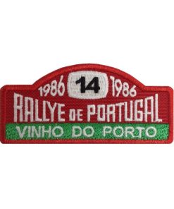 10X4 Rally Portugal Vinho Do Porto 1986 Nº 14 Moutinho Embroidered Patch Badge Applique Iron on