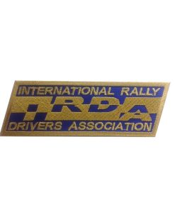 13X4 Irda International Rally Drivers Association Embroidered Patch Badge Applique Iron on