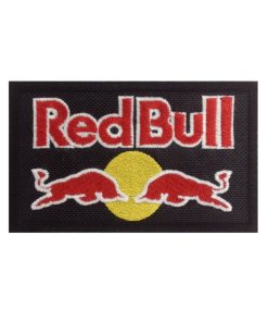 Black 10X6 Red Bull Embroidered Patch Badge Applique Iron on