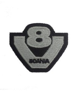 6X5 Scania V8 Embroidered Patch Badge Applique Iron on