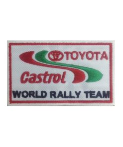 10X6 Toyota Castrol World Rally Team Embroidered Patch Badge Applique Iron on