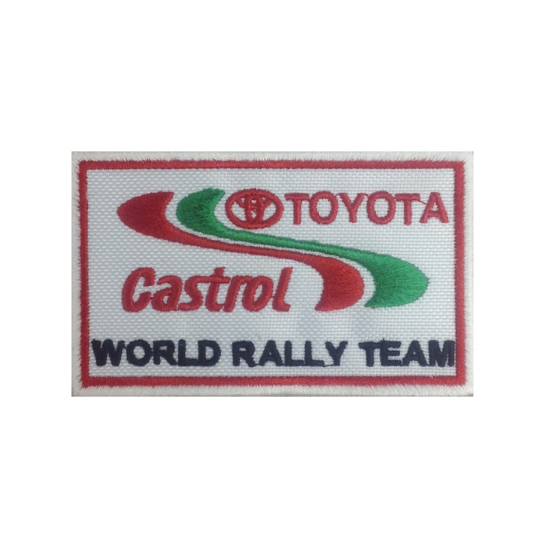 10X6 Toyota Castrol World Rally Team Embroidered Patch Badge Applique Iron on