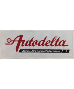 25X10 Autodelta Ultimate Alfa Romeo Performance Italia Embroidered Patch Badge Applique Iron on