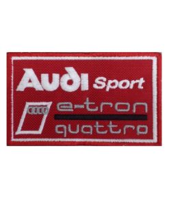 10X6 Audi Sport E-Tron Quattro Embroidered Patch Badge Applique Iron on