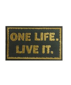 10X6 Land Rover One Life Live It Embroidered Patch Badge Applique Iron on