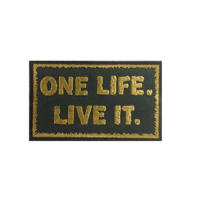 10X6 Land Rover One Life Live It Embroidered Patch Badge Applique Iron on