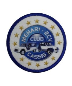 7X7 Mehari 2Cv Club Cassis Embroidered Patch Badge Applique Iron on