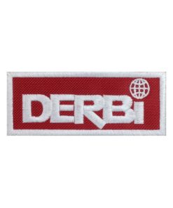 10X4 Derbi Embroidered Patch Badge Applique Iron on