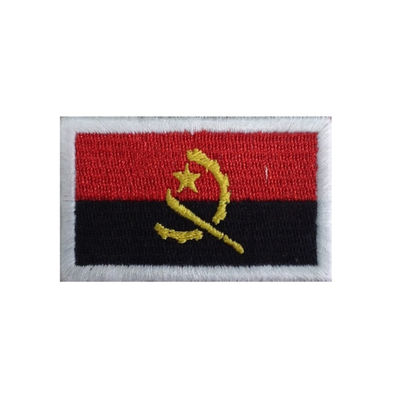 6X37 Flag Angola Embroidered Patch Badge Applique Iron on