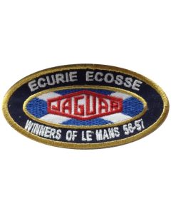 10X5 Ecurie Ecosse Winner 24H Le Mans 56 57 Jaguar D-Type Embroidered Patch Badge Applique Iron on
