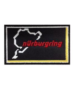 10X6 Nurburgring Black Embroidered Patch Badge Applique Iron on