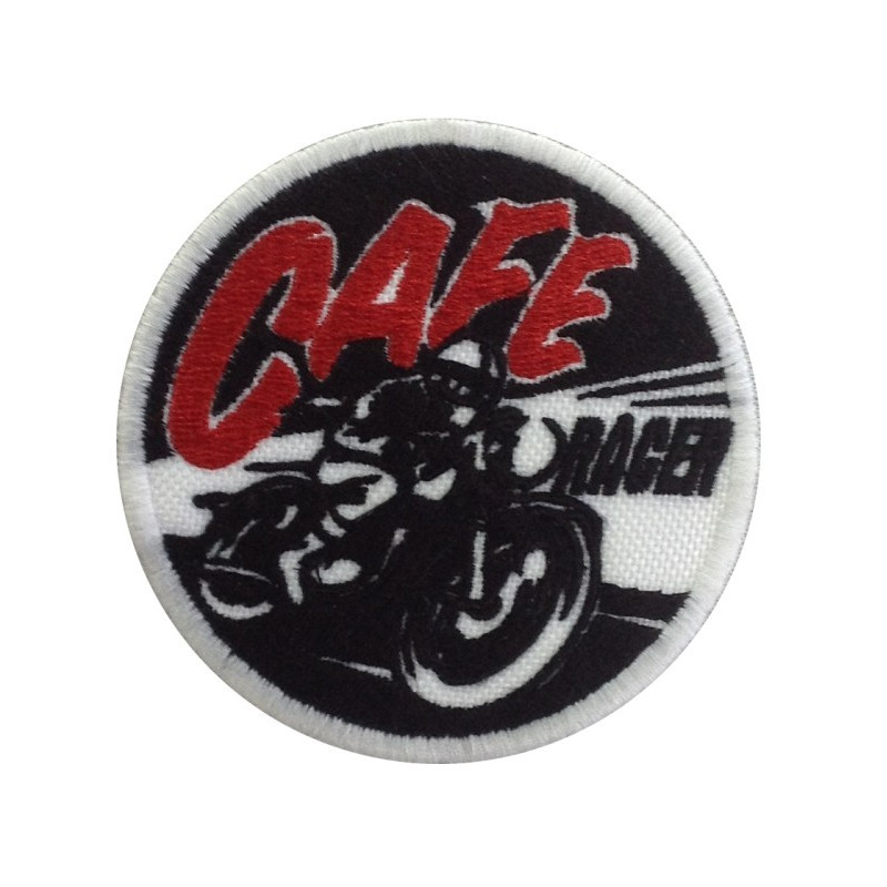 7X7 Cafe Racer Embroidered Patch Badge Applique Iron on
