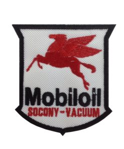 8X8 Mobil Oil Socony Vacuum Embroidered Patch Badge Applique Iron on
