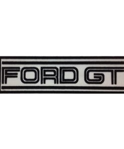 22X7 Ford Gt White Embroidered Patch Badge Applique Iron on