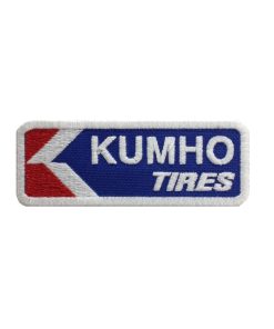 9X3 Kumho Tires Embroidered Patch Badge Applique Iron on
