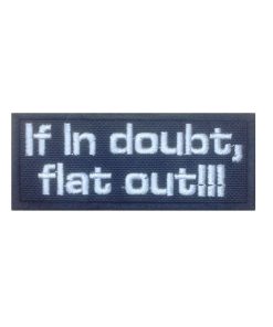 10X4 If In Doubt Flat Out Colin Mcrae Embroidered Patch Badge Applique Iron on