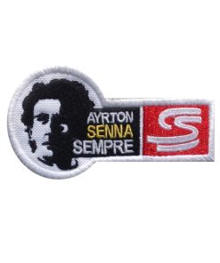 10X6 Ayrton Senna Sempre S Embroidered Patch Badge Applique Iron on