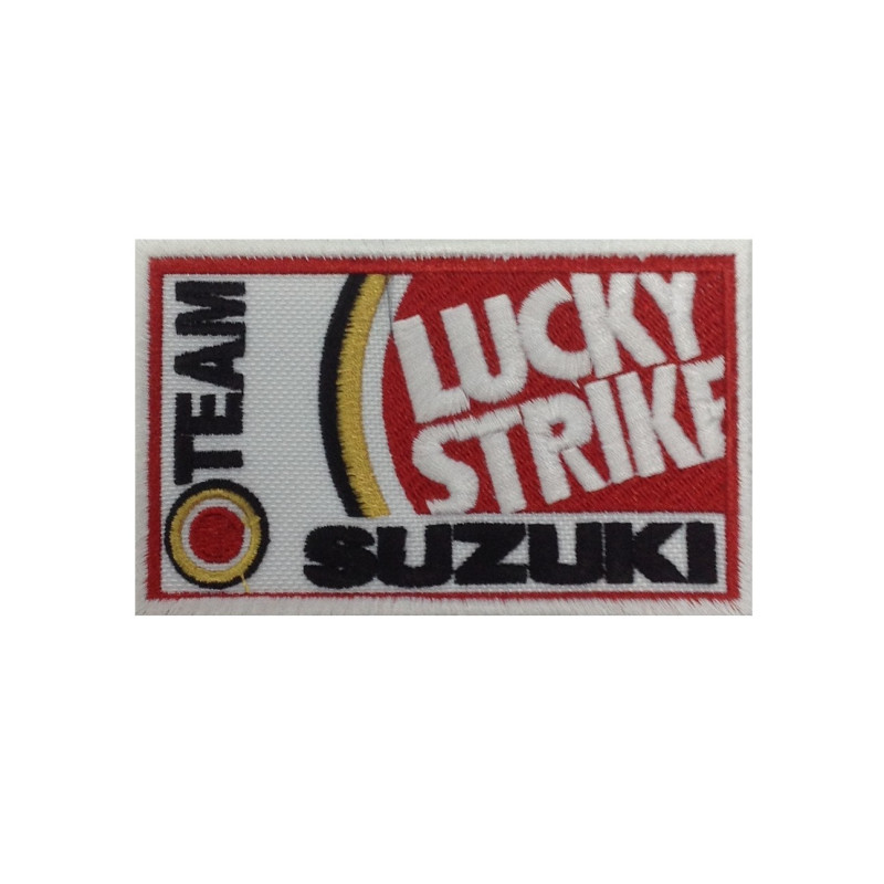 Sew On 10X6 Team Lucky Strike Suzuki Embroidered Patch Badge Applique Iron on
