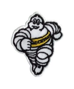 Sew On 6X5 Michelin Bibendum Yellow Embroidered Patch Badge Applique Iron on