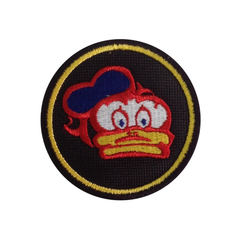 7X7 Barry Sheene Donald Duck Embroidered Patch Badge Applique Iron on