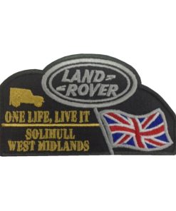 13X7 Land Rover One Life Live It - Solihull West Midlands Embroidered Patch Badge Applique Iron on