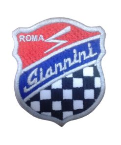 Embroidered Sew On Patch 7X5 Giannini Automobili Spa Roma Embroidered Patch Badge Applique Iron on
