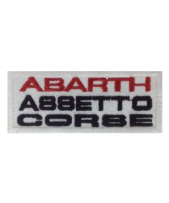 10X4 Abarth Assetto Corse Embroidered Patch Badge Applique Iron on