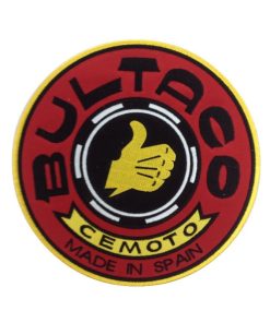 Embroidered Sew On Patch 22X22 Bultaco Cemoto Made In Spain Embroidered Patch Badge Applique Iron on