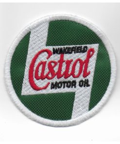 Embroidered Sew On Patch 7X7 Castrol Wakefield Motor Oil Embroidered Patch Badge Applique Iron on