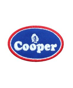 Embroidered Sew On Patch 7X4 Cooper Tires Embroidered Patch Badge Applique Iron on